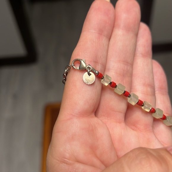 Vintage mix lot of jewelry Chinese cloisonne enamel ceramic blue white cinnabar - Picture 6 of 16